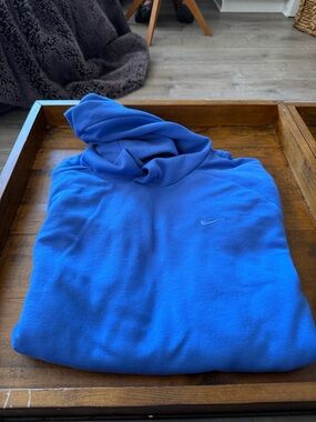 Nike Royal Blue Pullover Hoodie with Swoosh